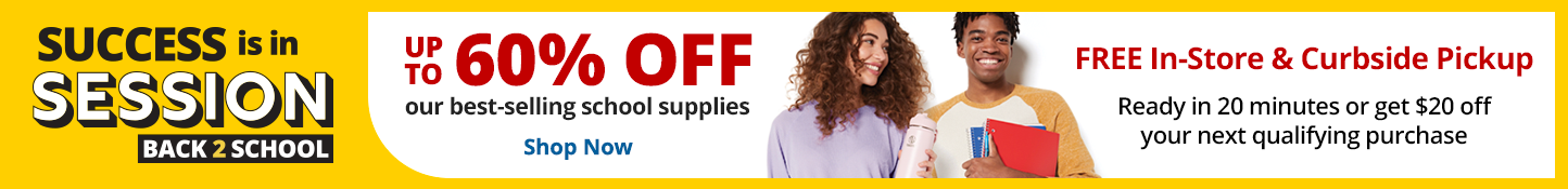 Up To 60% Off Our Best-Selling School Supplies - Shop Now